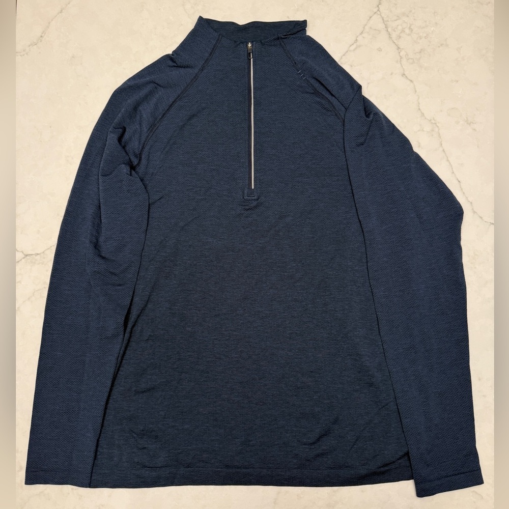 Lululemon Metal Vent Tech Performance Quarter Zip - Blue - Men’s Size M